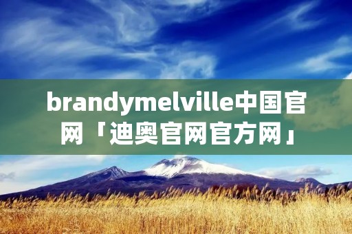 brandymelville中国官网「迪奥官网官方网」