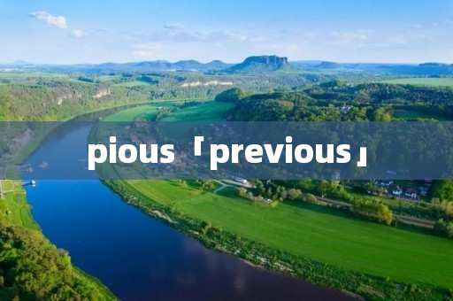 pious「previous」 pious「previous」