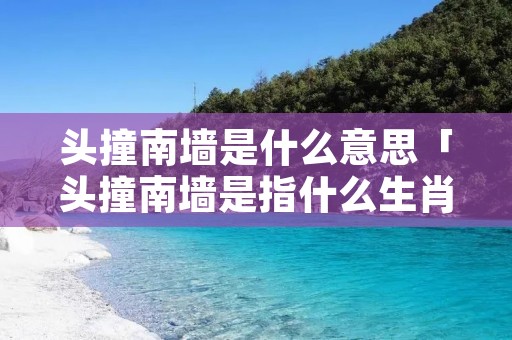 头撞南墙是什么意思「头撞南墙是指什么生肖」