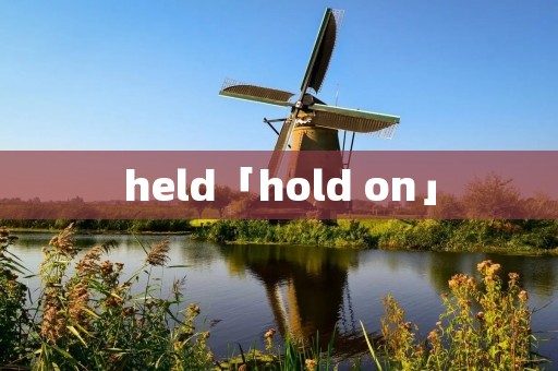 held「hold on」 held「hold on」