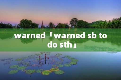 warned「warned sb to do sth」