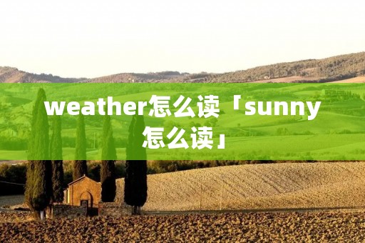 weather怎么读「sunny怎么读」