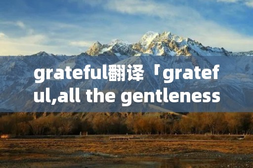 grateful翻译「grateful,all the gentleness翻译」
