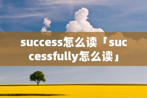 success怎么读「successfully怎么读」