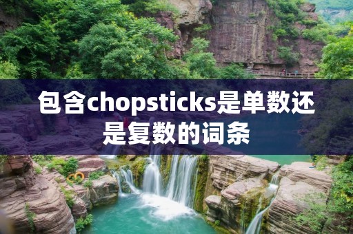 包含chopsticks是单数还是复数的词条