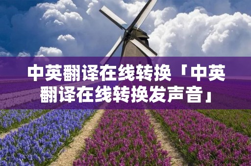 中英翻译在线转换「中英翻译在线转换发声音」 中英翻译在线转换「中英翻译在线转换发声音」