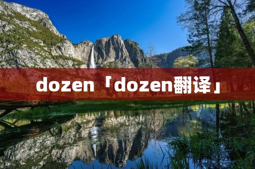 dozen「dozen翻译」
