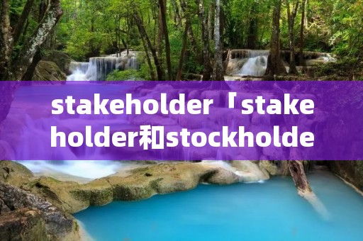 stakeholder「stakeholder和stockholder的区别」