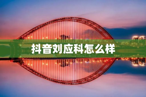 抖音刘应科怎么样