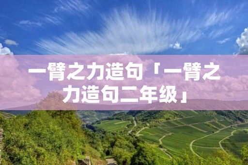一臂之力造句「一臂之力造句二年级」