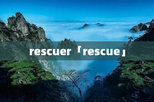 rescuer「rescue」 rescuer「rescue」