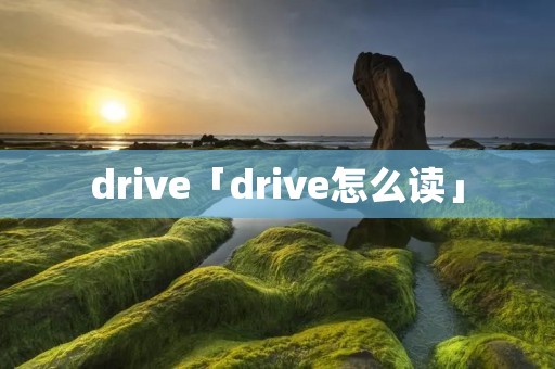 drive「drive怎么读」