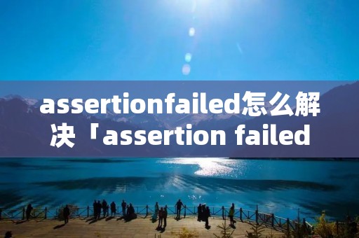 assertionfailed怎么解决「assertion failed!」