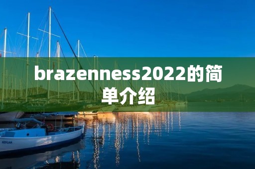 brazenness2022的简单介绍 brazenness2022的简单介绍