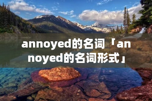 annoyed的名词「annoyed的名词形式」