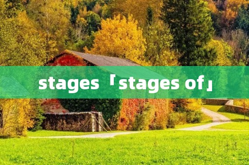 stages「stages of」