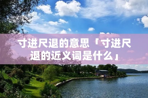 寸进尺退的意思「寸进尺退的近义词是什么」