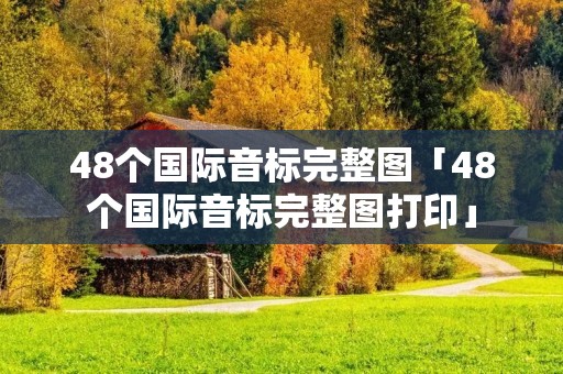 48个国际音标完整图「48个国际音标完整图打印」 48个国际音标完整图「48个国际音标完整图打印」