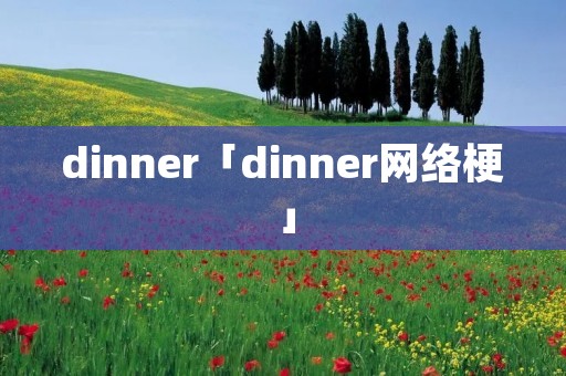 dinner「dinner网络梗」