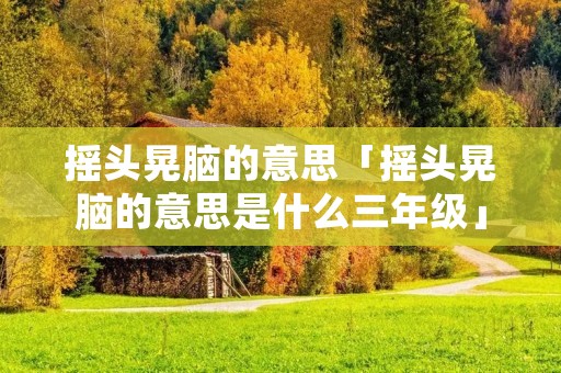 摇头晃脑的意思「摇头晃脑的意思是什么三年级」