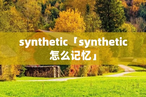 synthetic「synthetic怎么记忆」