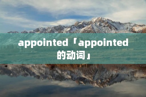 appointed「appointed的动词」