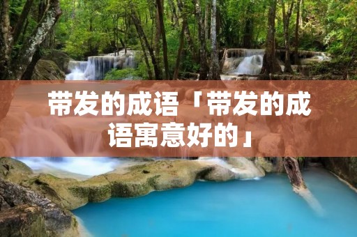 带发的成语「带发的成语寓意好的」