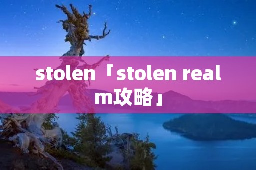 stolen「stolen realm攻略」