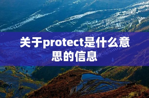 关于protect是什么意思的信息