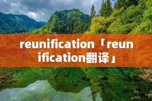 reunification「reunification翻译」