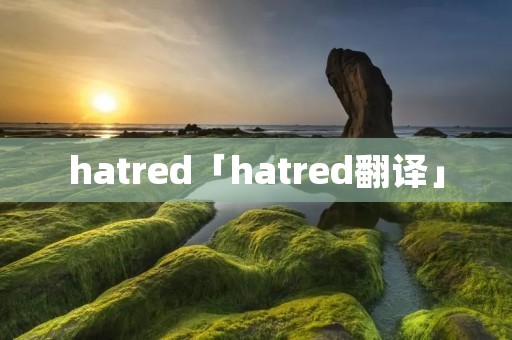hatred「hatred翻译」