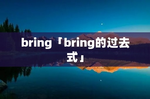 bring「bring的过去式」