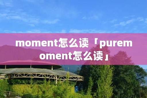 moment怎么读「puremoment怎么读」