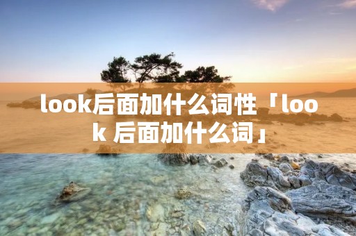 look后面加什么词性「look 后面加什么词」