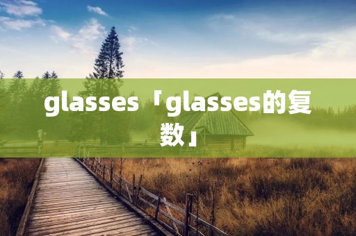 glasses「glasses的复数」 glasses「glasses的复数」