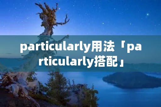 particularly用法「particularly搭配」