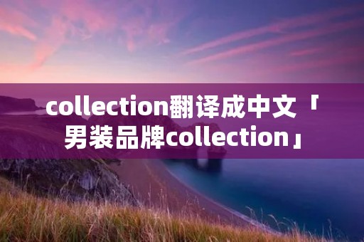 collection翻译成中文「男装品牌collection」 collection翻译成中文「男装品牌collection」