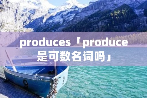 produces「produce是可数名词吗」