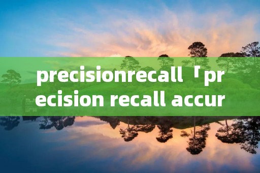 precisionrecall「precision recall accuracy」 precisionrecall「precision recall accuracy」