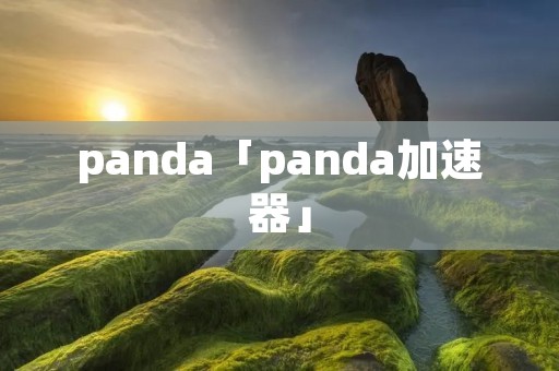 panda「panda加速器」 panda「panda加速器」