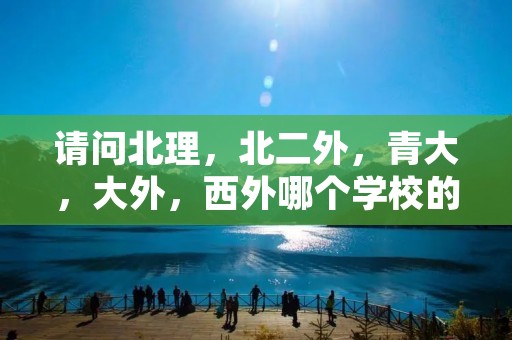 请问北理,北二外,青大,大外,西外哪个学校的德语研究生相对好考?很急,谢谢。。。