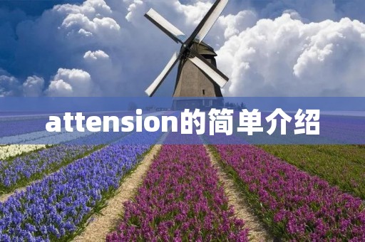 attension的简单介绍