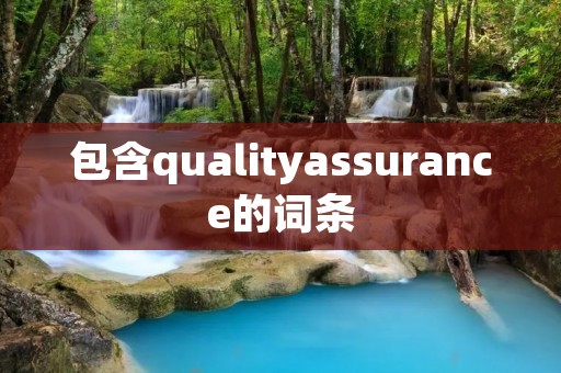 包含qualityassurance的词条