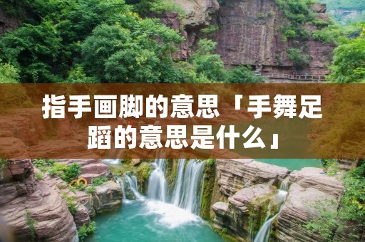 指手画脚的意思「手舞足蹈的意思是什么」