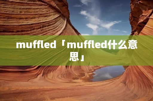 muffled「muffled什么意思」 muffled「muffled什么意思」
