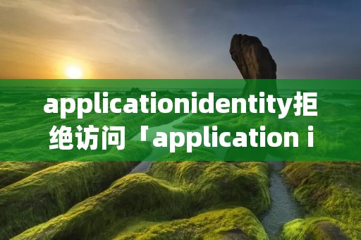applicationidentity拒绝访问「application identity 拒绝访问」