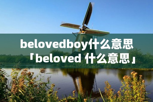 belovedboy什么意思「beloved 什么意思」