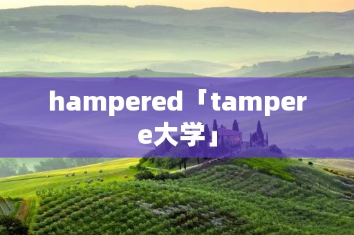hampered「tampere大学」