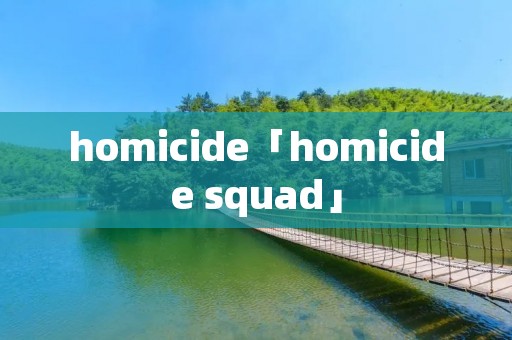 homicide「homicide squad」 homicide「homicide squad」