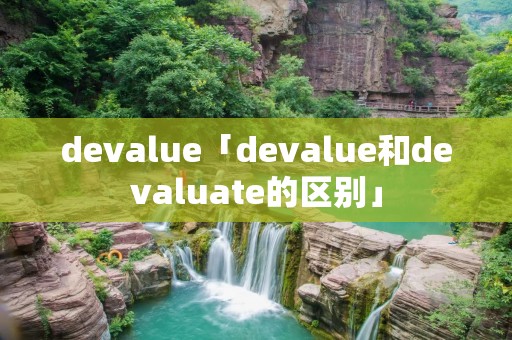 devalue「devalue和devaluate的区别」